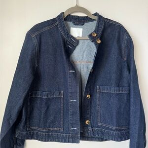 H&M Dark Blue Denim Jean Jacket